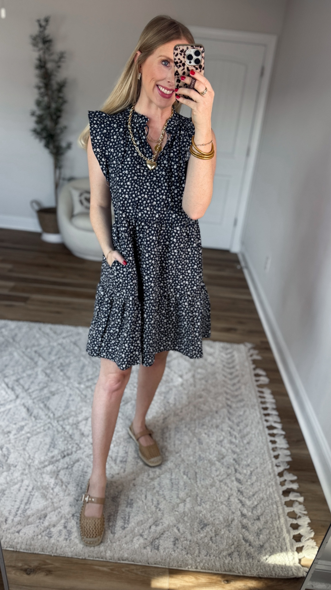 Daily try on, Walmart outfit, Walmart fashion, Walmart try on, time and tru floral dress 

#LTKootd