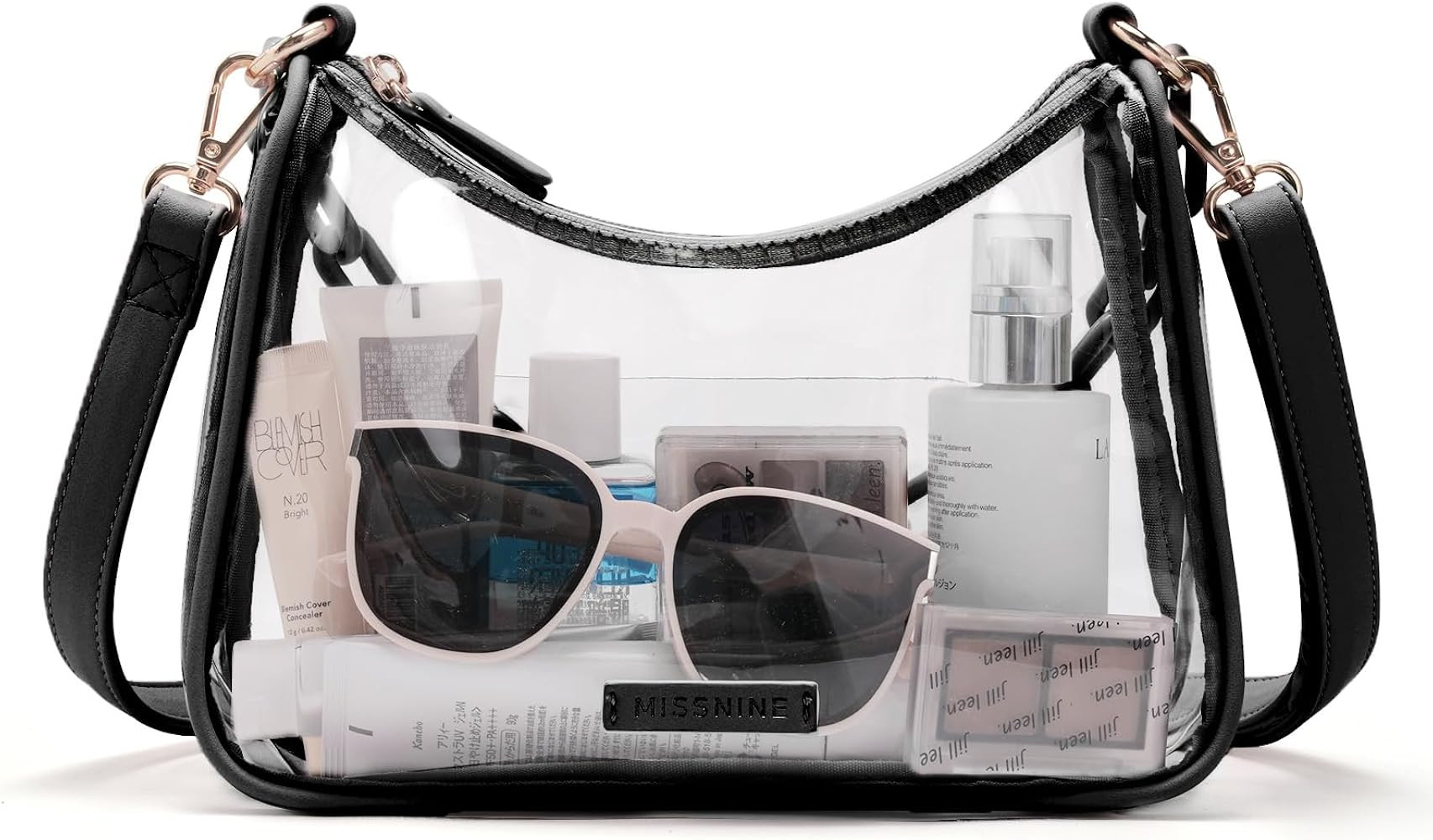 Missnine Clear Bag for Stadium Approved, Clear Crossbody Purse for Women Transparent Concert Hand... | Amazon (US)