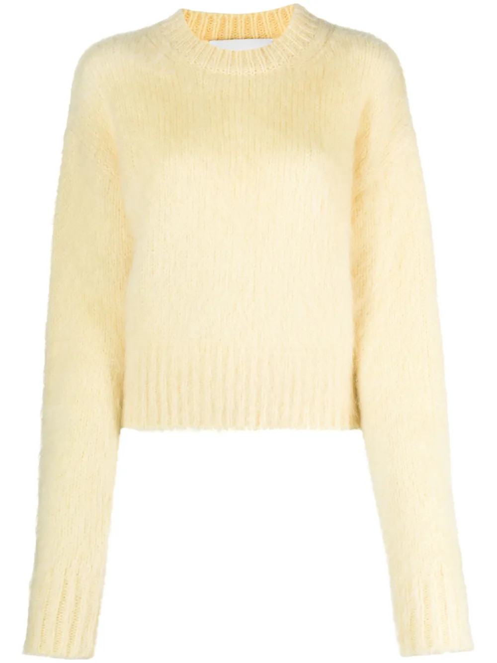SA SU PHI Cropped mohair-blend Jumper - Farfetch | Farfetch Global