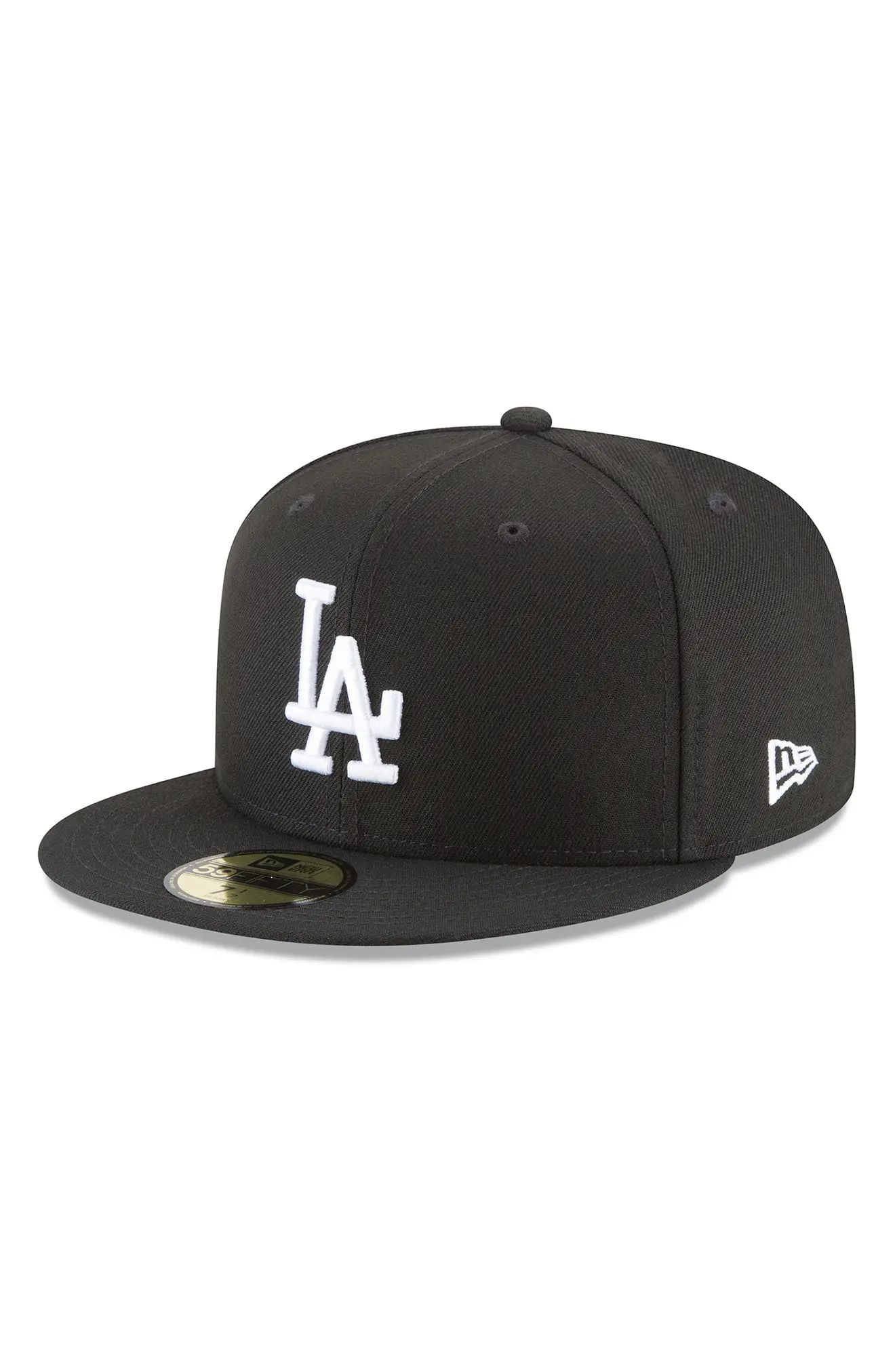 Men's New Era Black Los Angeles Dodgers 59FIFTY Fitted Hat at Nordstrom, Size 7.5 | Nordstrom