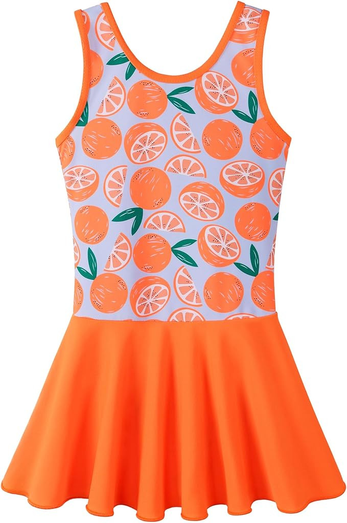 BAOHULU Toddler Girls Swimsuit One Piece Cute Floral Dress Swimwear 3-11 Years | Amazon (US)