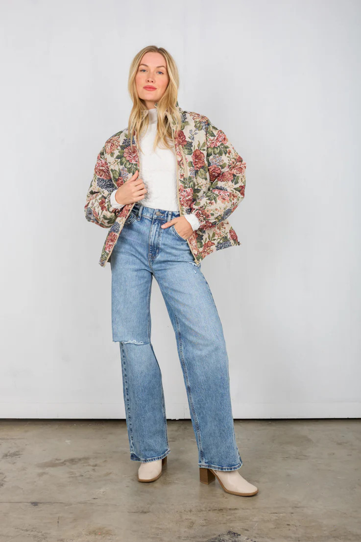 Cottagecore Puffer Jacket | Vestique