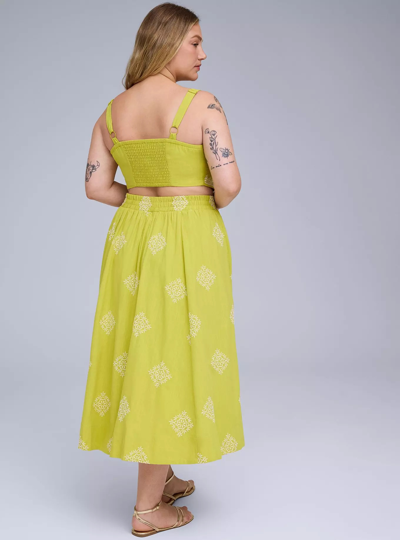 Belle Isle Embroidered Midi Skirt | Torrid (US & Canada)