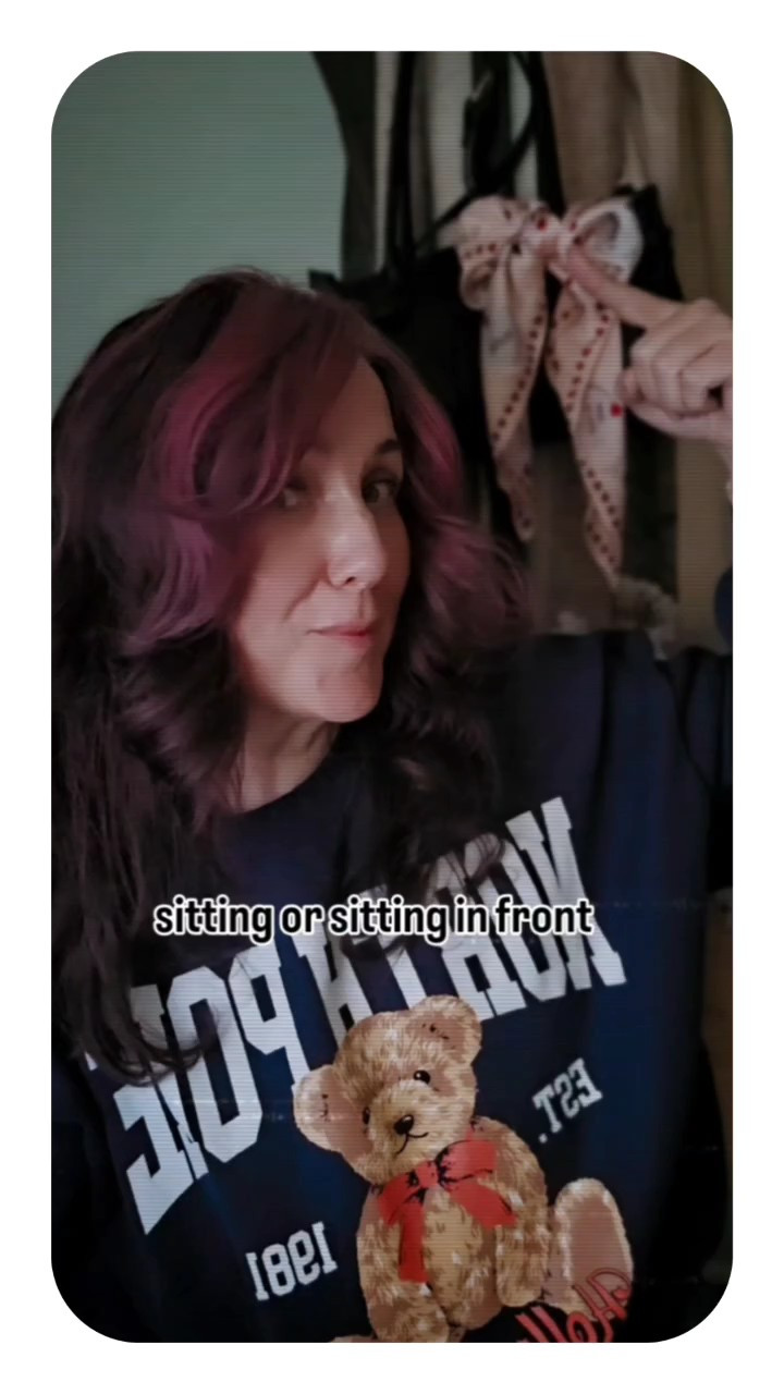 In my stories today -- my target scarf i made into a 🎀 for my 👛 👜 . Hair color = merlot. Wearing just 4 things on my face: PP antioxidant balm, ilia mascara, PP tinted chapstick & PP plumping spray. Sweatshirt 🧸 sz lg  - i repurchase these Primally Pure items in the largest sizes bc Im using/applying them often & daily but i always suggest starting off with the smaller sizes to see how well you like them, how they work for you etc. I use the spray like a madwoman lol, before bed, after my makeup, throughout the day for a hydrated fresh glow etc. I have the antioxidant serum too. Both are REALLY good esp if youre iso some really good astaxanthin for your skin 🩷 #everyday over40 over50 basics 😆 skincare mature face #almost 53 yrs # low no tox lifestyle #relationships ingredients intentional living matters to me #mature face wrinkles discoloration #aging gracefully #health wellness holistic naturopathic organic whole foods mama wife #so calif affordable skin care Walmart lookforless purse bag graphic sweatshirt 🧸 ilia mascara #hair curling styling 

#LTKdayinmylife #LTKOver40 #LTKBeauty