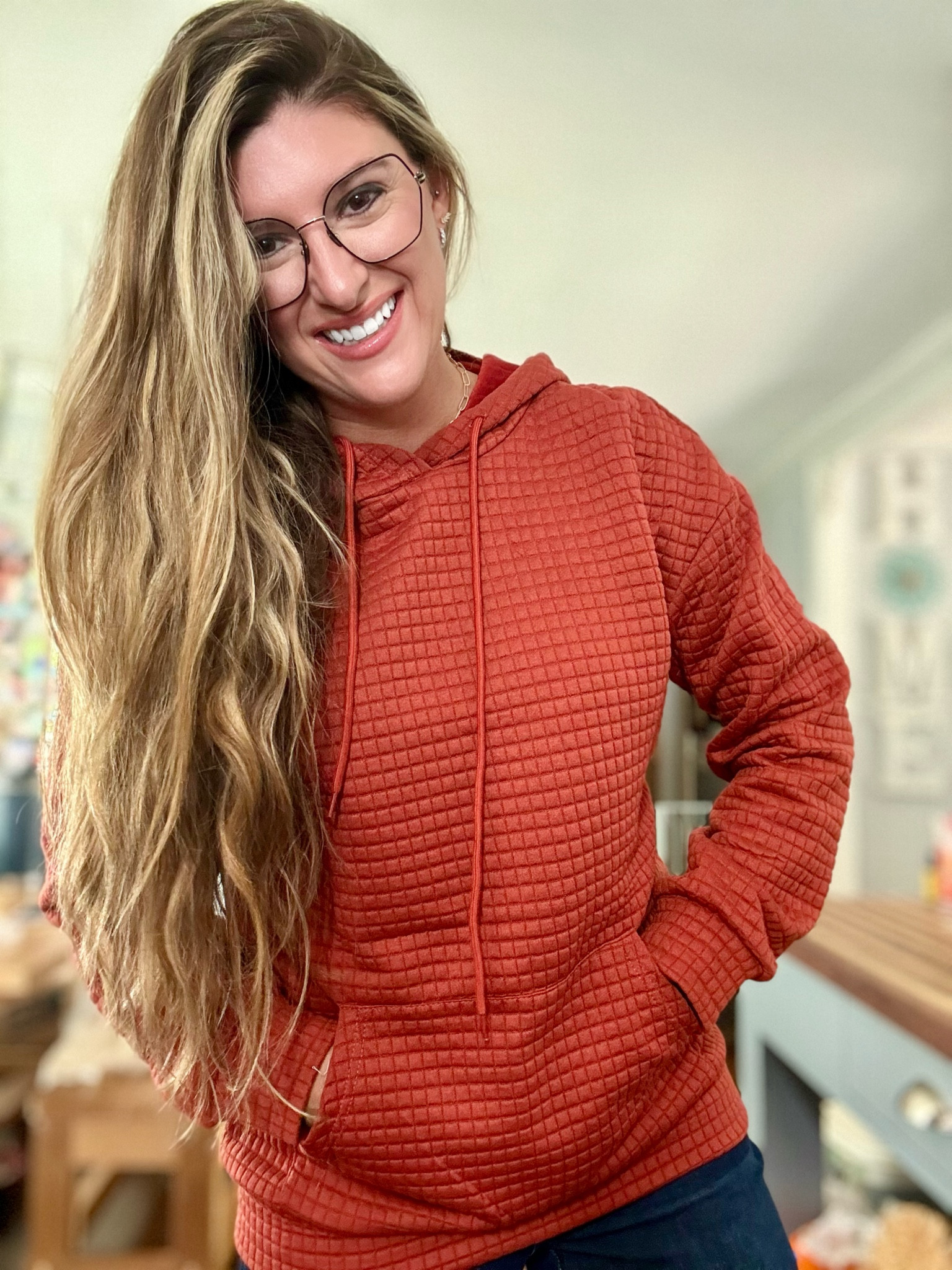 Loving my waffle pullover — cute & comfy! 

#LTKSeasonal #LTKSaleAlert #LTKFindsUnder50