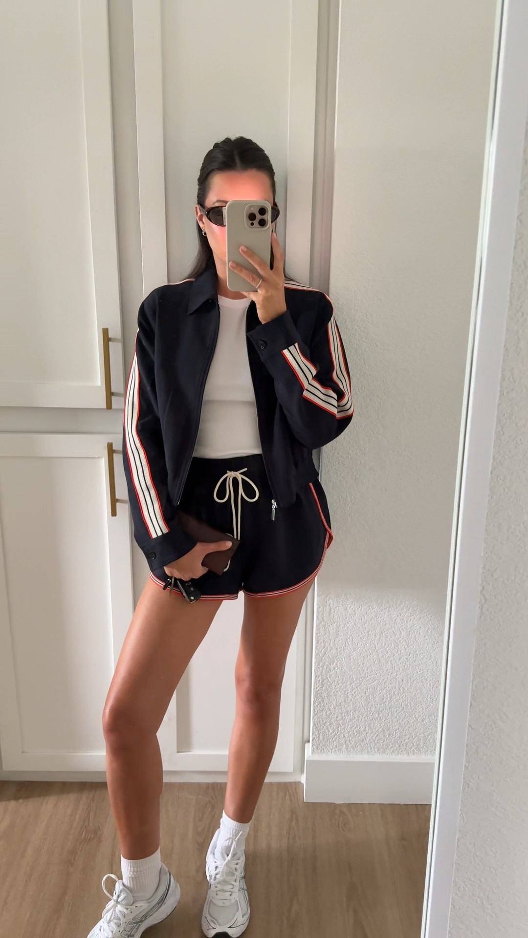 Outfit of the day! I’m 5’7” wearing a size 4 in the jacket and small in the shorts and tee! 

#LTKStyleTip #LTKSeasonal