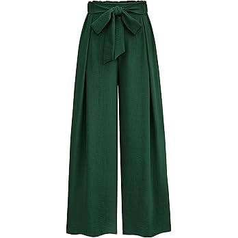 PRETTYGARDEN Women's Wide Leg Work Pants Business Casual High Waisted Loose Palazzo Trouser Summe... | Amazon (US)