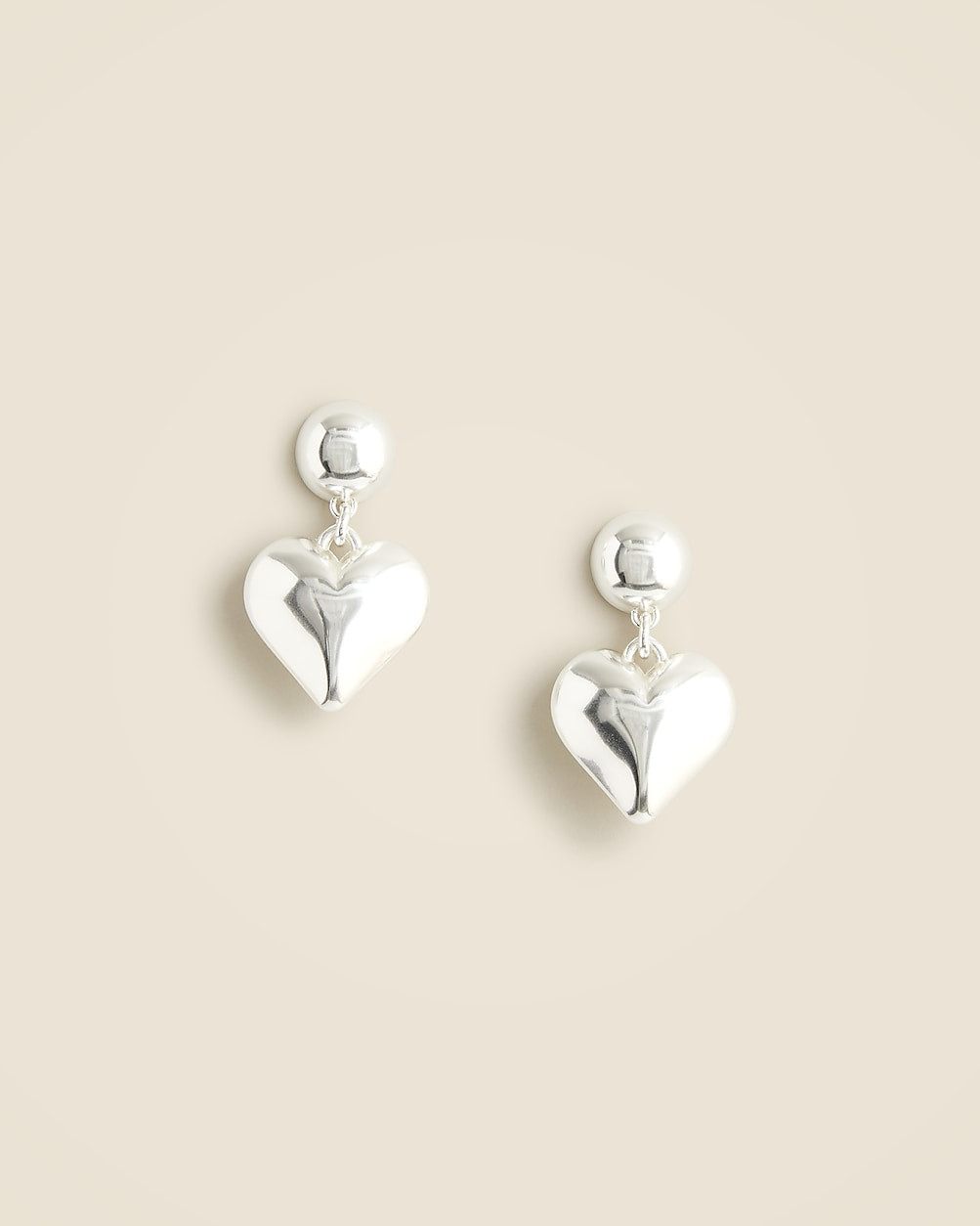 Heart drop earrings | J. Crew US