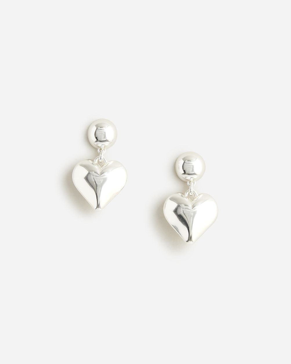 Heart drop earrings | J.Crew US