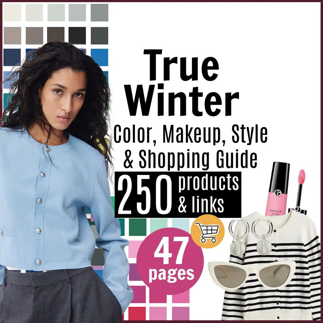 TRUE WINTER COLOR Palette, Style & Shopping Guide by Personal Stylist Comprehensive Guide True Wi... | Etsy (US)