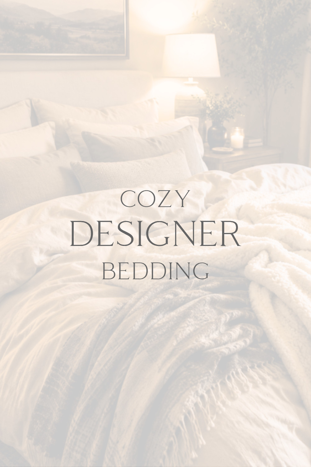 Luxury designer bedding featuring soft linen textures, layered neutral bedding, and cozy designer details. This inviting bedroom combines premium materials, plush blankets, and timeless styling to create a warm, relaxing retreat that feels both elegant and comfortable. Perfect inspiration for anyone creating a cozy bedroom, neutral bedroom, or luxury bedroom design. 

 #LTKselfcare #LTKSeasonal #LTKHome