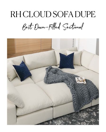 The best down-filled sectional RH Cloud Sectional Sofa dupe that’s affordable! 
cream sectional, down sectional, cloud sofa, cloud sectional, comfy sofa

#LTKhome #LTKstyletip #LTKFind
