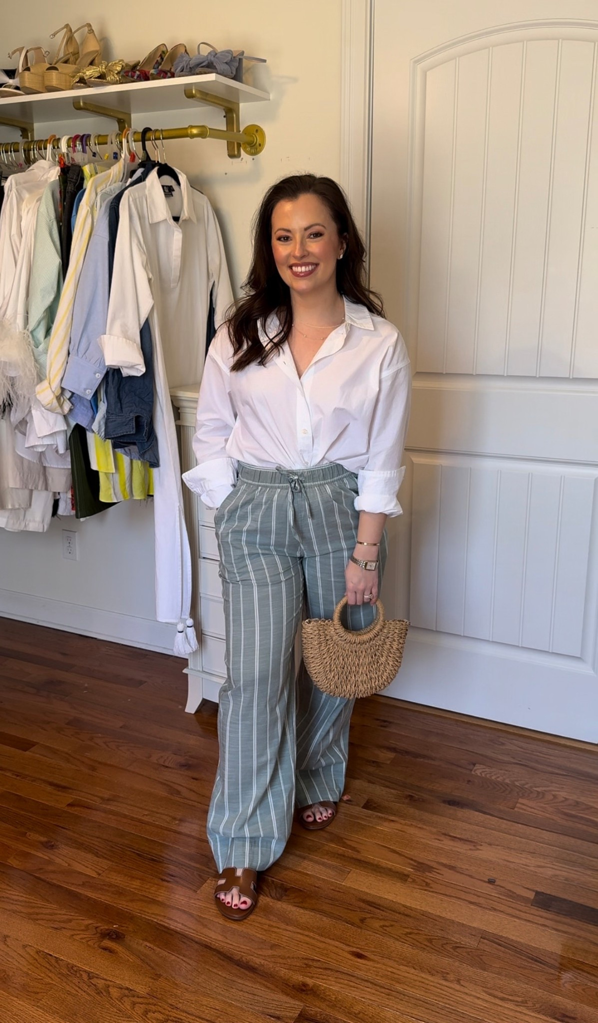 Small in both!
Breezy linen striped pants from Target
Coastal casual outfit for spring and summer 

#LTKFindsUnder50 #LTKSeasonal #LTKTravel