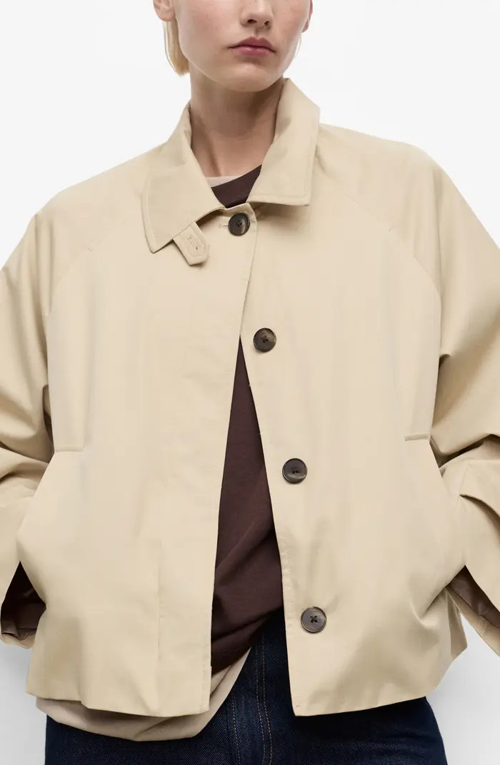 MANGO Newlipa Cotton Blend Jacket | Nordstrom | Nordstrom