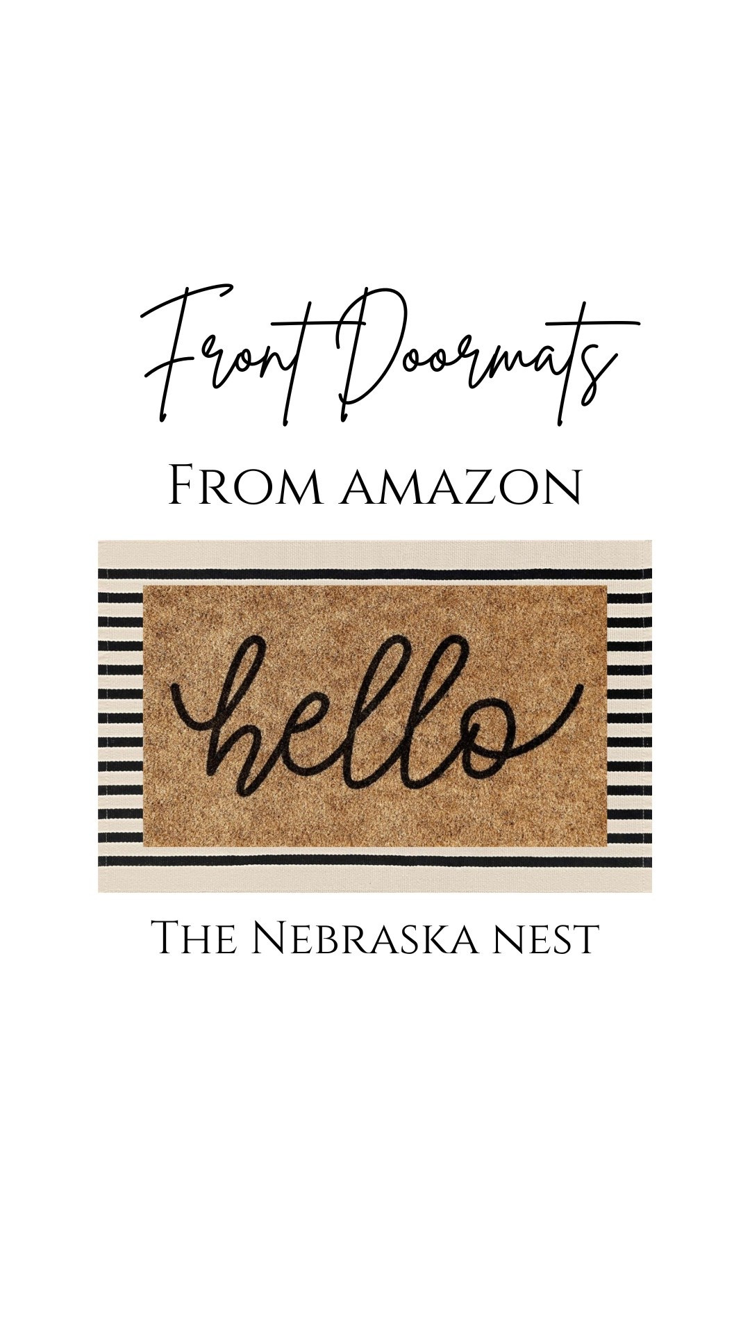 Front doormats - both from Amazon! These are a perfect combo for your outdoor space this season! ☀️

#Doormat #FrontDoorDecor #DoorDecor #Rug #OutdoorDecor

#LTKHome #LTKStyleTip #LTKSeasonal