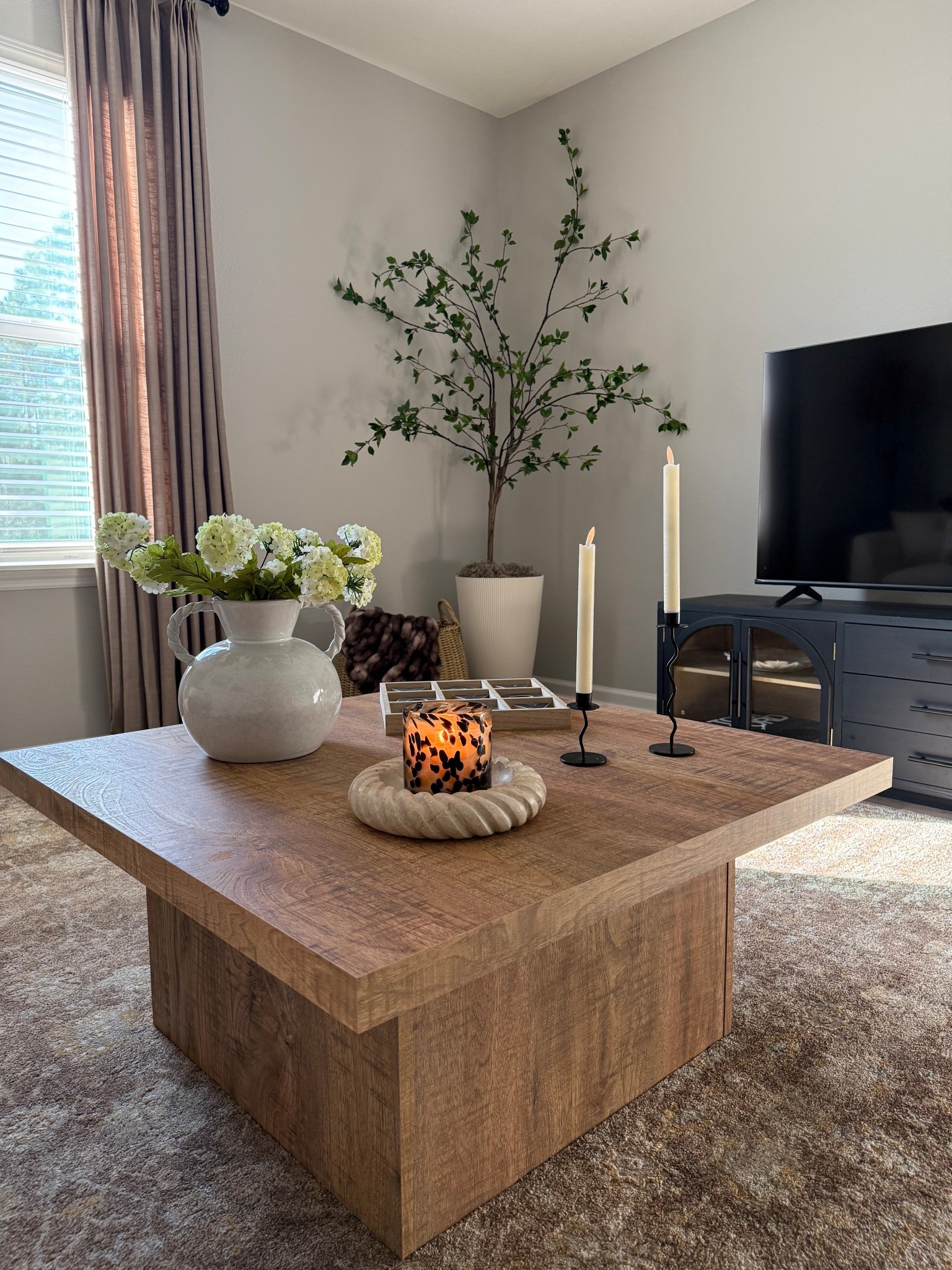 If you’re looking for a beautiful affordable coffee table, I highly recommend this one. It’s the perfect color & has held up amazing- such a good price! Color: mango 

Coffee table, square coffee table, wood coffee table, living room 

#LTKSaleAlert