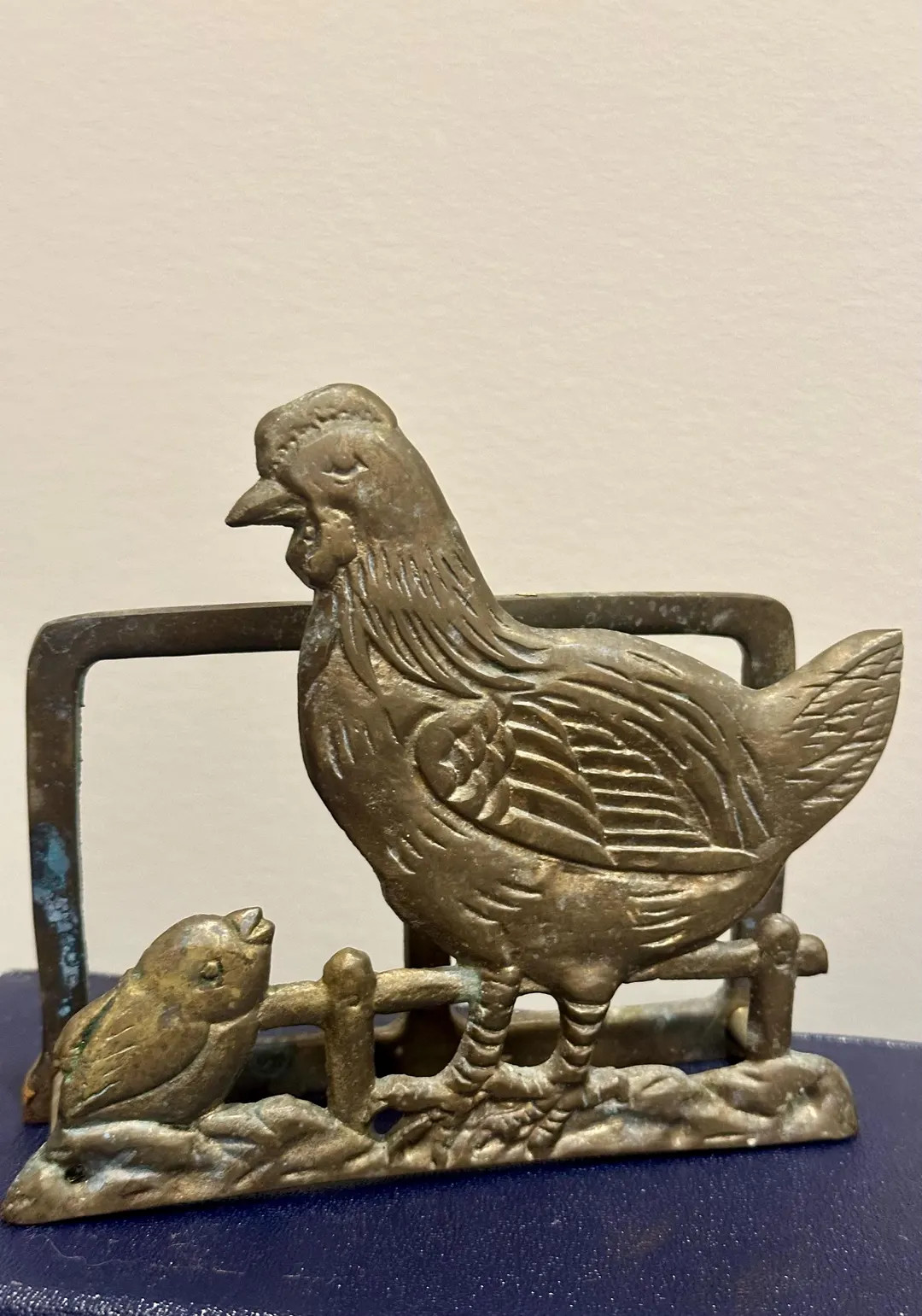 Vintage Hen and Chick Brass  Napkin or Mail Holder | Etsy (US)
