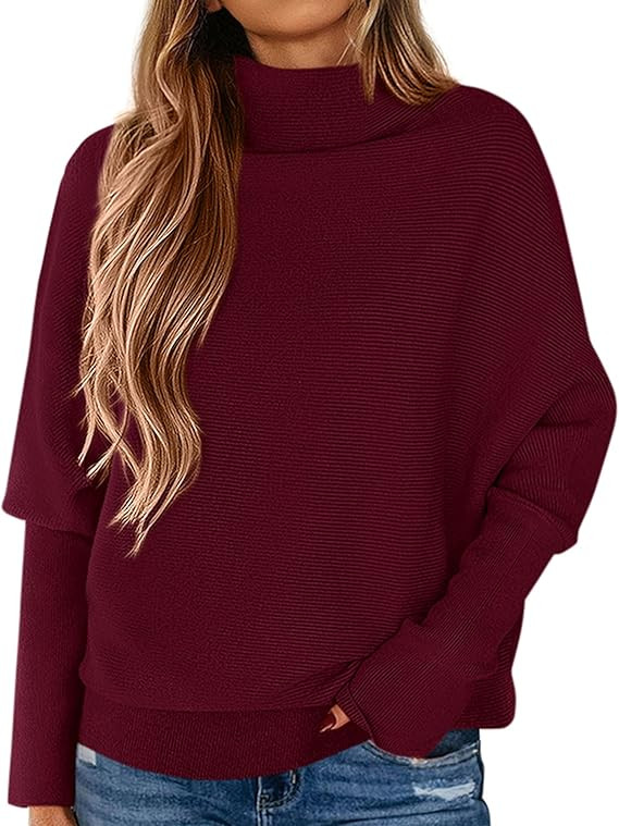 PRETTYGARDEN Fall Sweaters for Women 2025 Winter Clothing Batwing Long Sleeve Casual Tops Loose K... | Amazon (US)