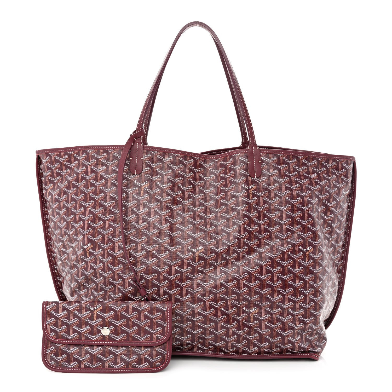 Goyard Goyardine Reversible Anjou GM Burgundy | FASHIONPHILE (US)
