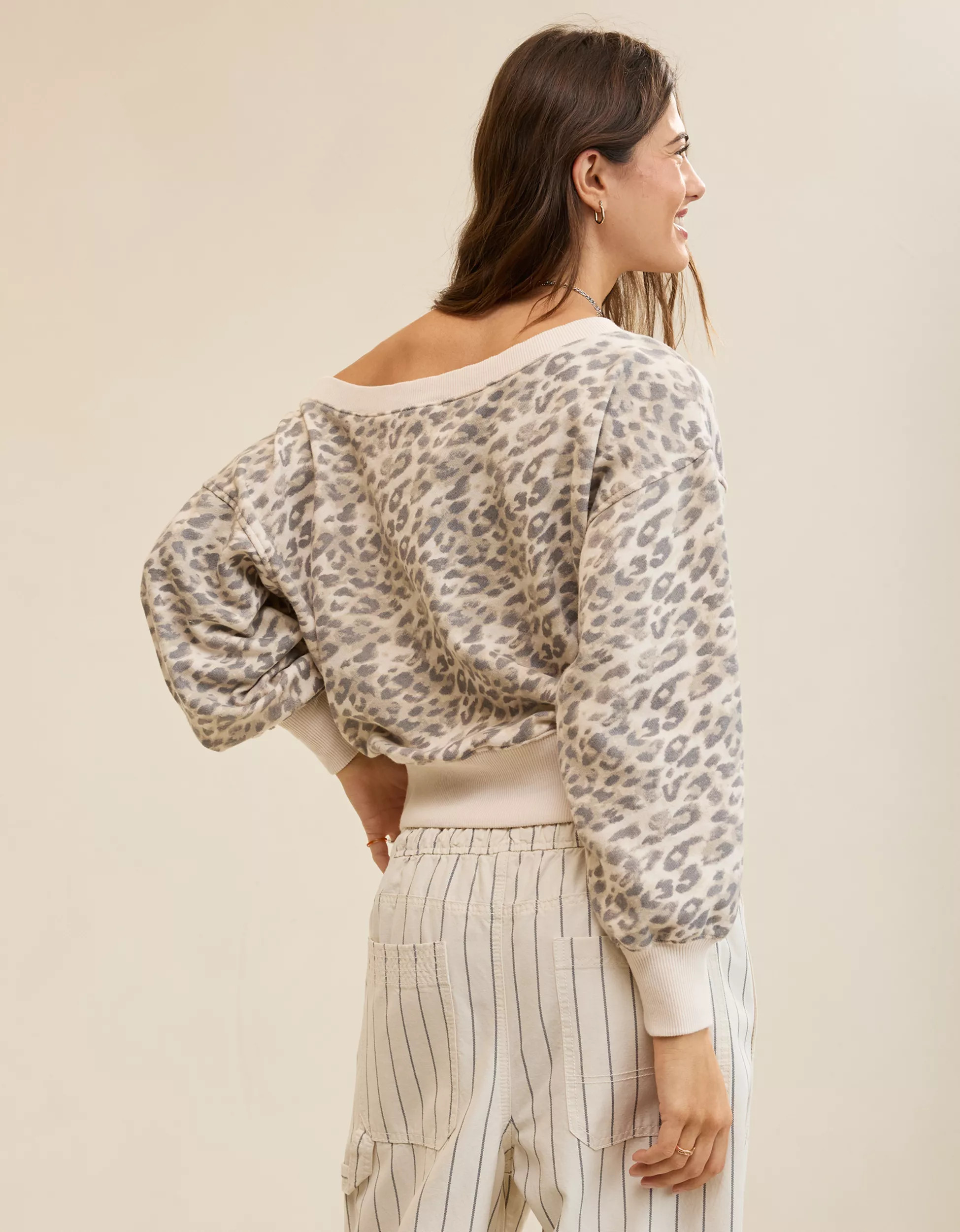 Aerie Go-To Off The Shoulder Sweatshirt | Aerie