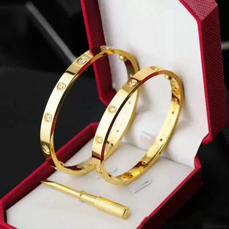 love bracelet designer jewelry gold cuff Screw Carti Bracelets Screwdriver bangles Titanium Steel... | DHGate