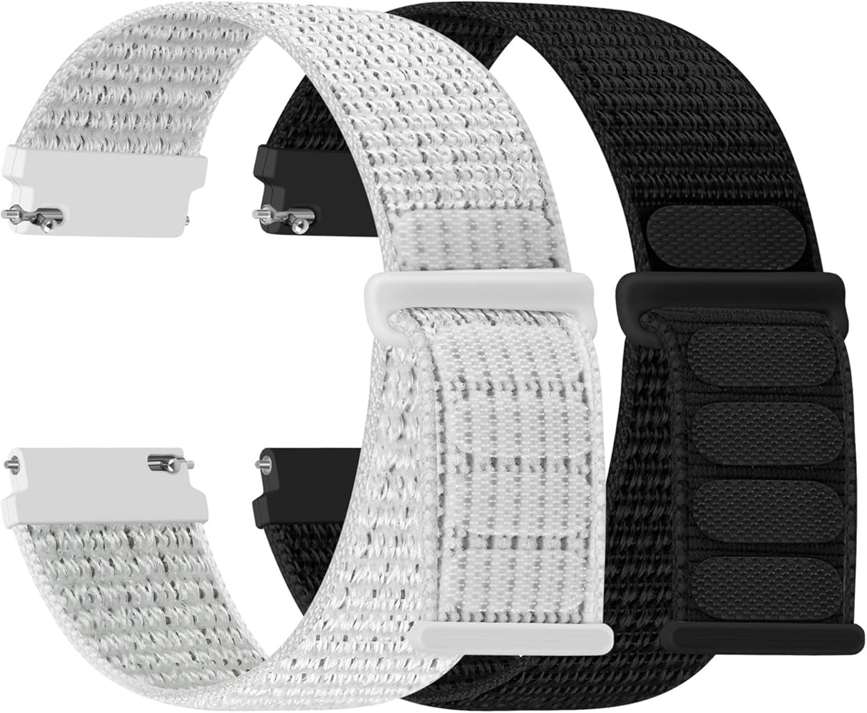 16mm 18mm 20mm 22mm Quick Release Nylon Band Compatible with Samsung Galaxy Watch 3 45mm/Galaxy W... | Amazon (US)