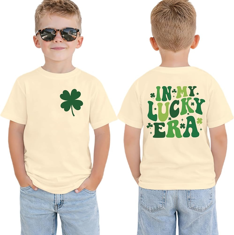 Camisetas con estampado del Día de San Patricio en My Lucky Era, ropa de manga corta para bebés... | Amazon (US)