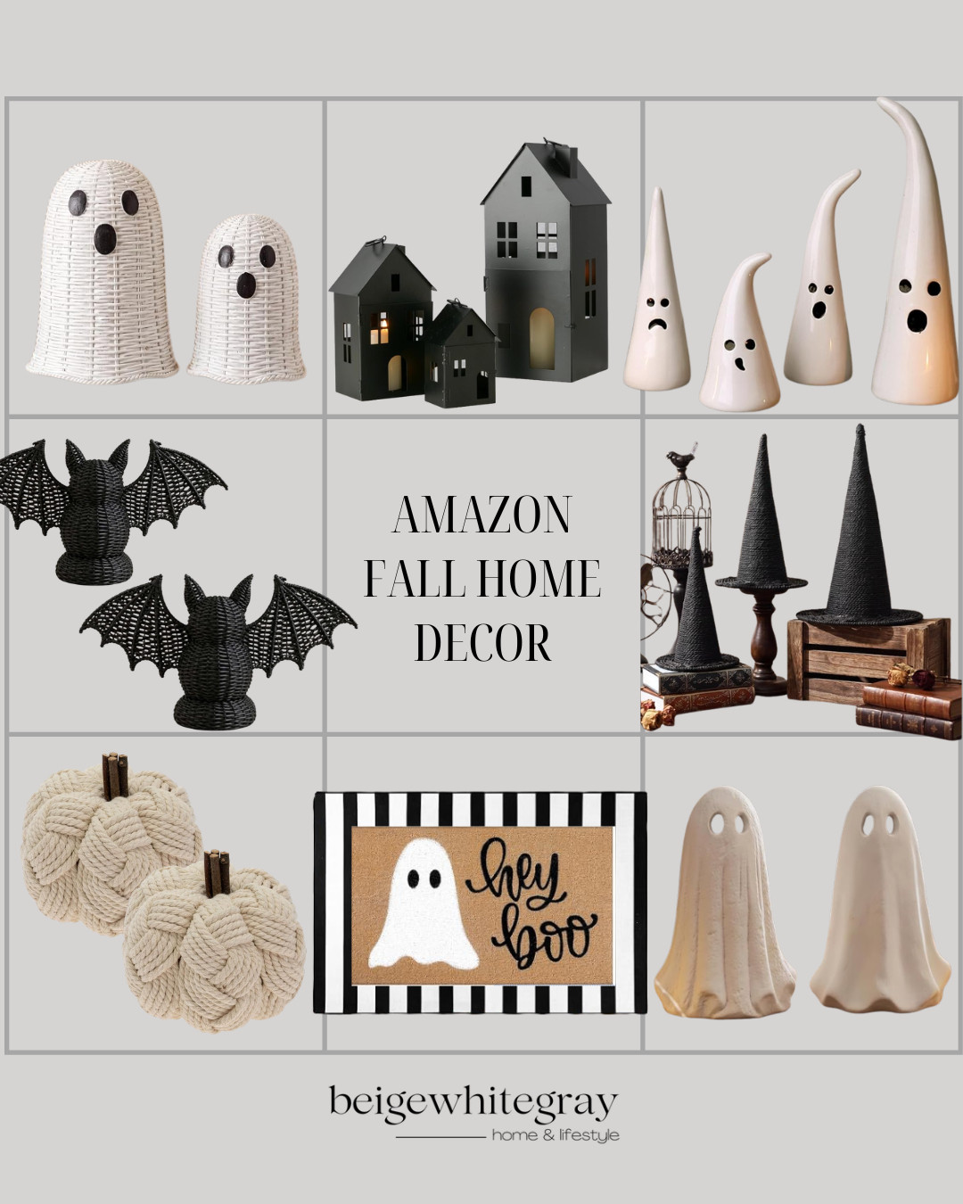 My top picks for fall home decor! Get ready for the spooky season with these Amazon finds. #FallDecor #AmazonFinds