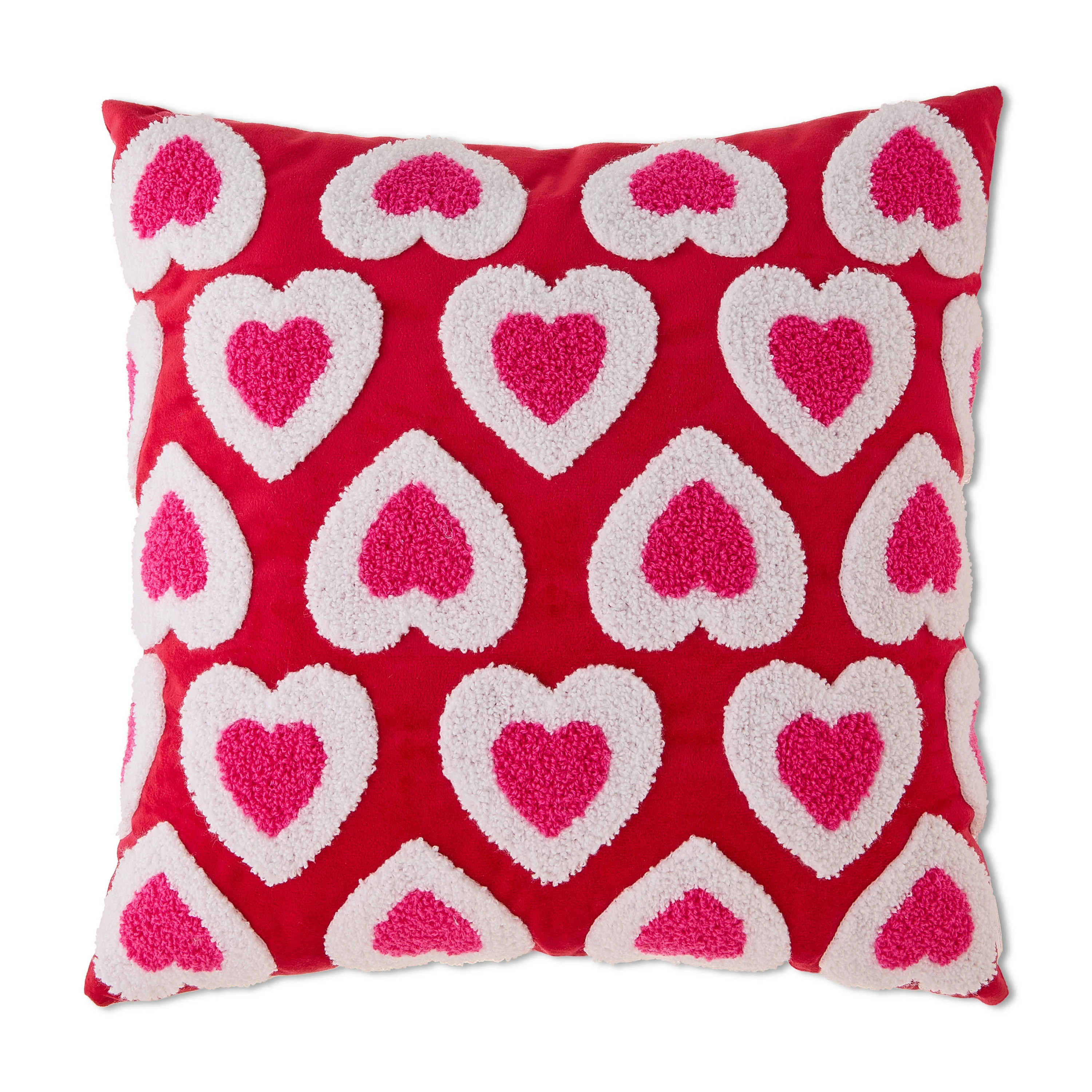 Checkered Heart Decorative Pillow, Multicolor, Valentine's Day by Way To Celebrate | Walmart (US)