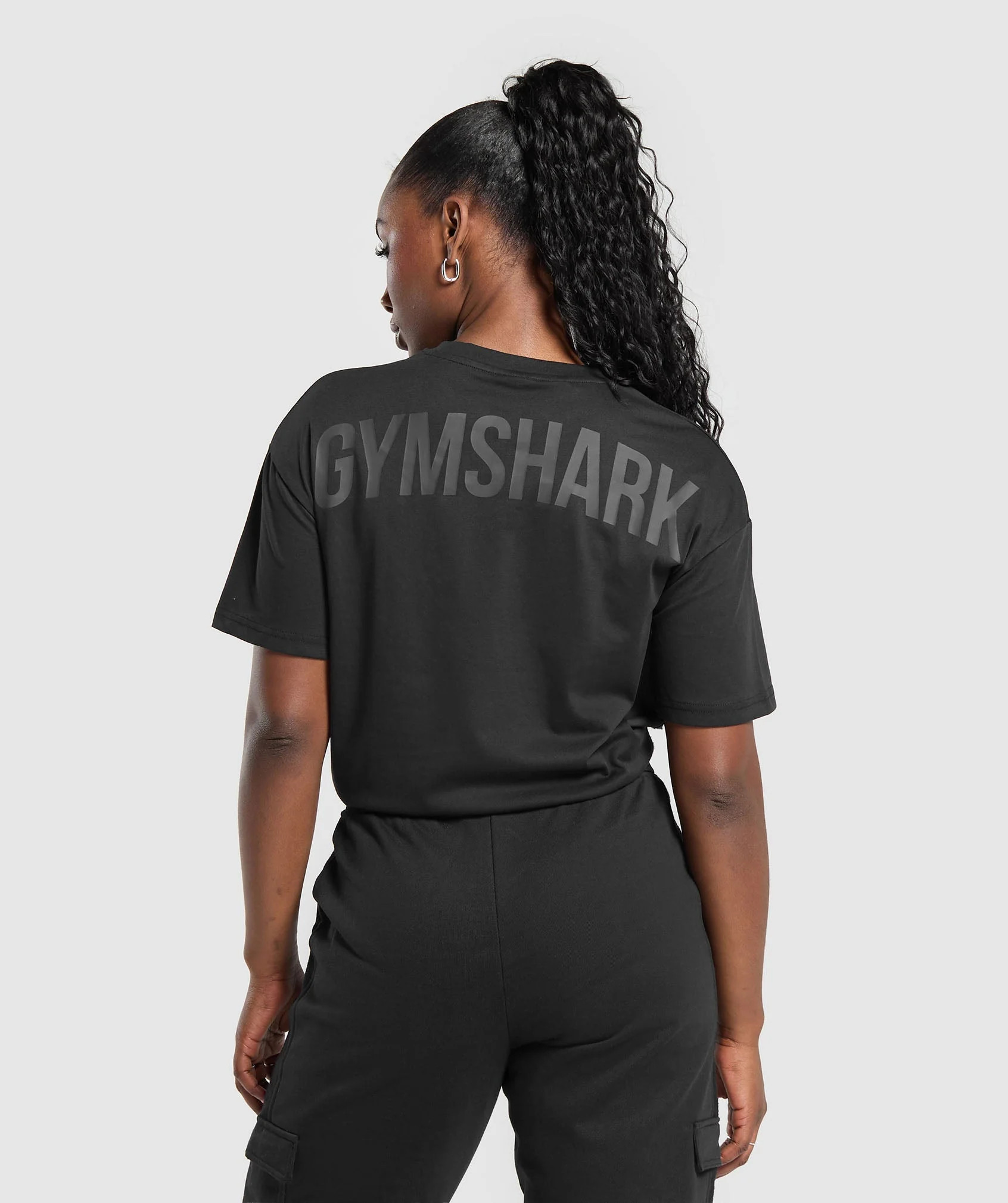Gymshark GS Power Oversized T-Shirt - Black | Gymshark CA