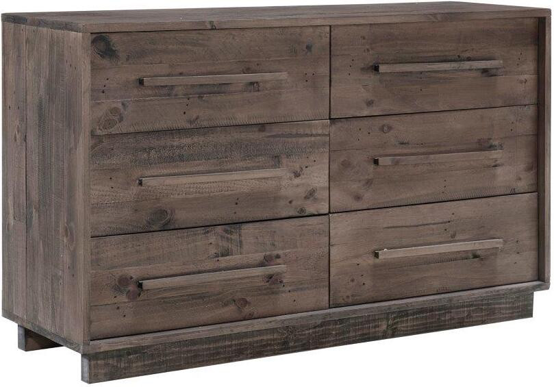 Nevada 6 Drw Dresser In Dark Driftwood | 1stopbedrooms