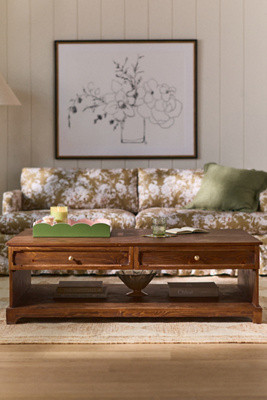Whitney Rectangle 54" Storage Coffee Table | Anthropologie (US)