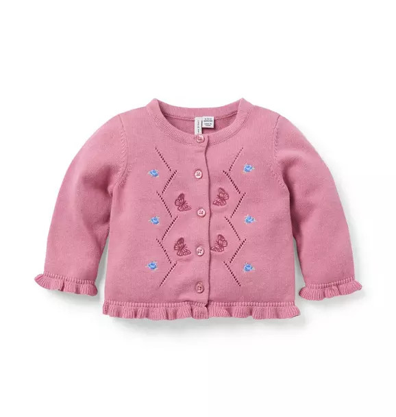 Baby Butterfly Ruffle Cardigan | Janie and Jack
