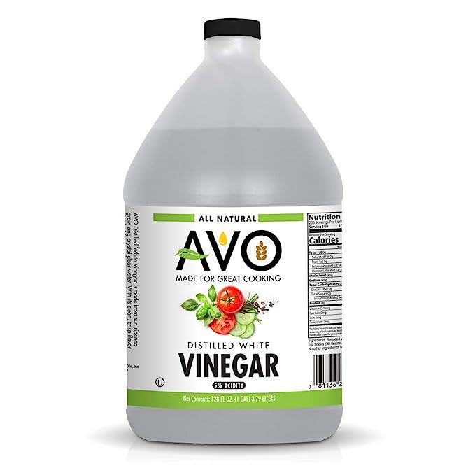 AVO 1 Gallon (128 oz) Pure Natural Distilled White Vinegar - 5% Acidity | Amazon (US)