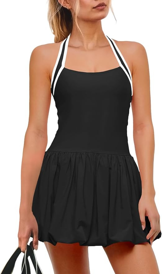 SENSERISE Womens Tennis Dress Built in Bra and Shorts Athletic Dress Golf Outfits Workout One Pie... | Amazon (US)