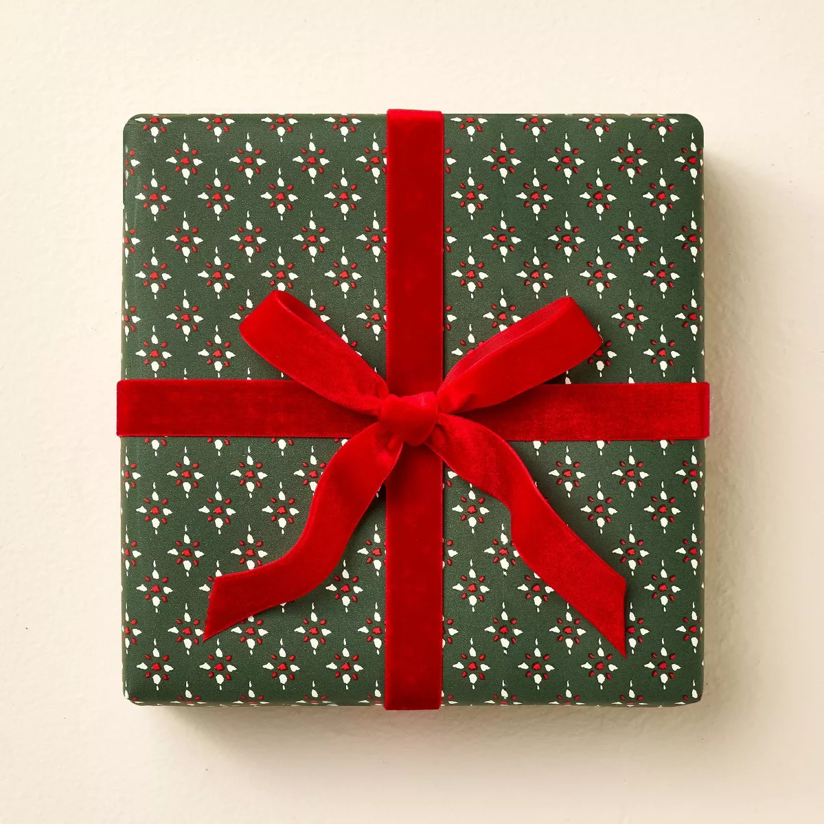 Holiday Motif Printed Christmas Gift Wrap - Hearth & Hand™ with Magnolia | Target