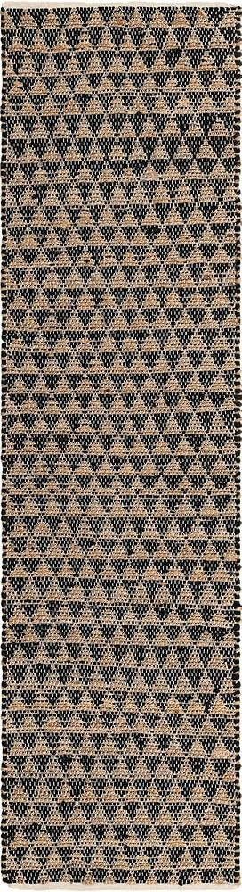 Unique Loom Chindi Jute Collection Area Rug (2' 7" x 10' Runner, Black/ Natural) | Amazon (US)