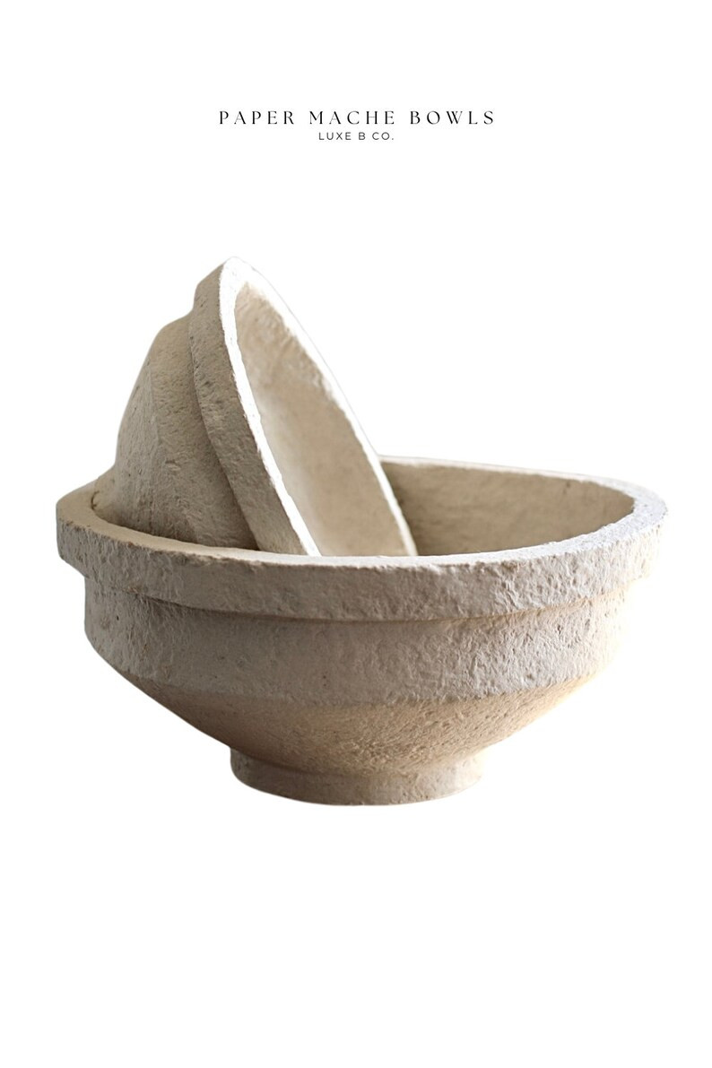Paper Mache Bowls Luxe B Co. - Etsy | Etsy (US)
