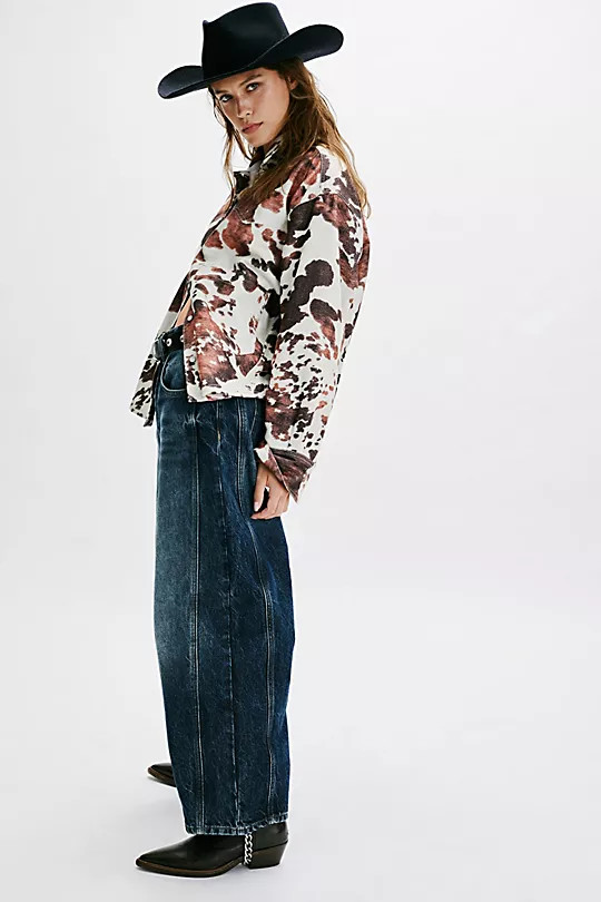 We The Free Good Luck Mid-Rise Barrel Jeans | Free People (Global - UK&FR Excluded)