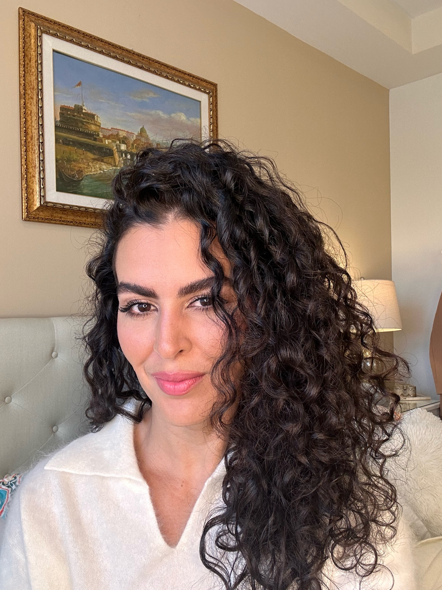 Using the Coco and Eve Shampoo, hair mask, ( I left it in my hair for 15 minutes) , then add it conditioner and rinse. To style I used curling cream followed by Moose and miracle elixir hair oil after drying. #LTKHoliday

#LTKstyletip #LTKbeauty