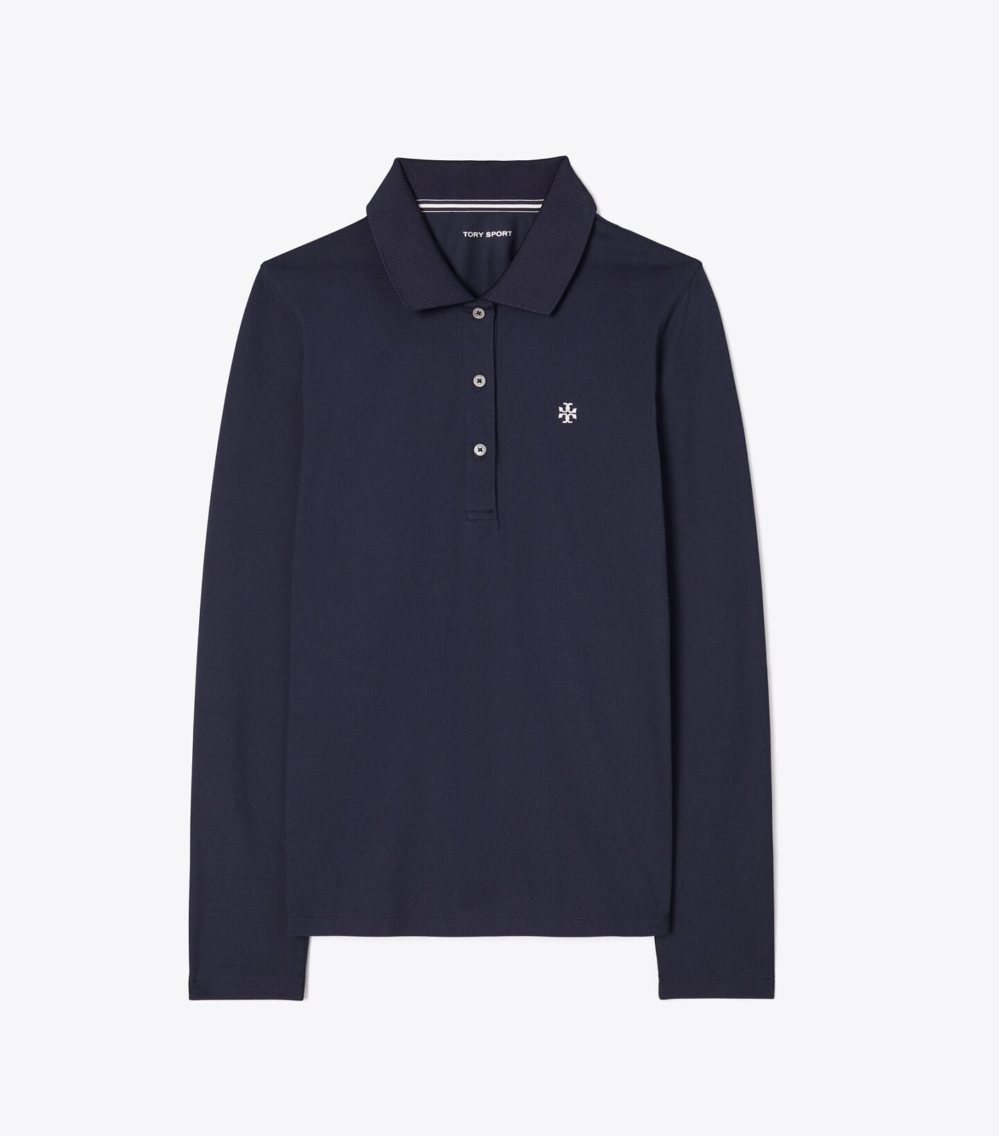 Tech Piqué Long-Sleeve Polo: Women's Designer Tops | Tory Sport | Tory Burch (US)