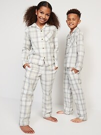 Gender-Neutral Matching Flannel Pajama Set for Kids | Old Navy (US)