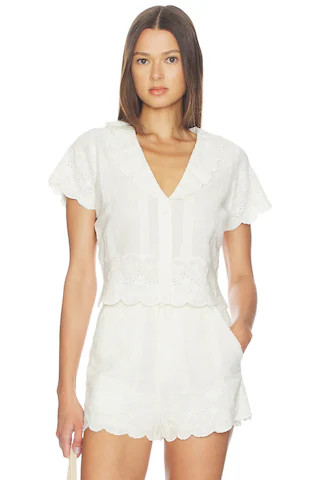 Lyla Top in White Eyelet Embroidery
                    
                    Show Me Your Mumu | Revolve Clothing (Global)