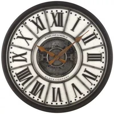 Sterling & Noble™ 29-Inch Industrial Gear Wall Clock | Bed Bath & Beyond