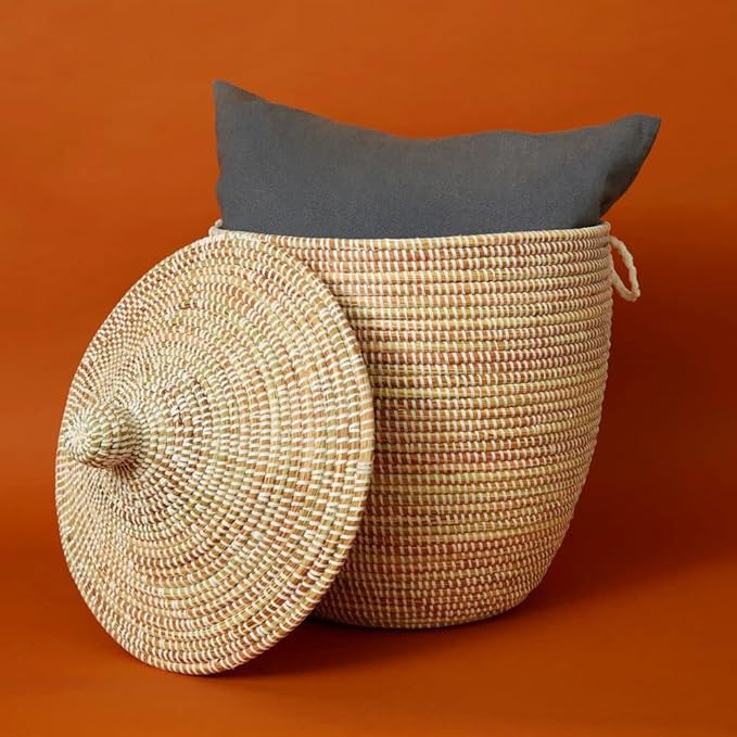 Senegalo Medium Storage Basket White Hood | Amazon (US)