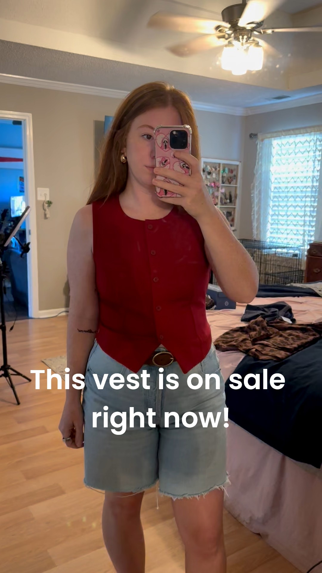 🍂 Fall staple alert! This Target vest (small) is so soft + versatile I grabbed it in red and brown. A must for layering season!

#LTKMidsize #LTKFallSale #LTKWorkwear