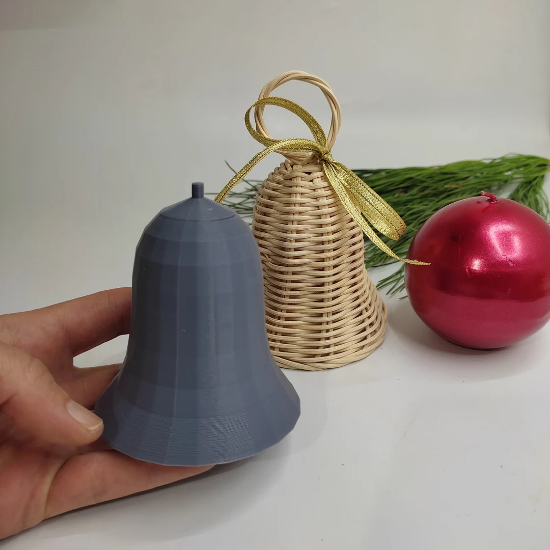 Wicker Christmas Bell Mold Christmas Wicker Ornament Rattan - Etsy | Etsy (US)