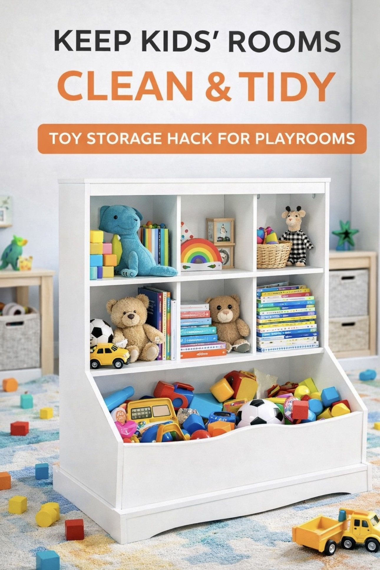 Looking for toy storage ideas for your kids playroom? This toy organizer makes it easy to store books, stuffed animals, and toys while keeping everything neat and tidy. Perfect for busy families who want a clutter-free playroom. #toyorganization #playroomorganization #kidsroomideas #momlife #declutterkids

 

#LTKmomlife #LTKHome #LTKKids