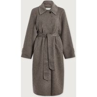 Tomlinson Belted Long Coat | Varley US, Deep Taupe/ Sandshell Micro Puppytooth / S | Varley US