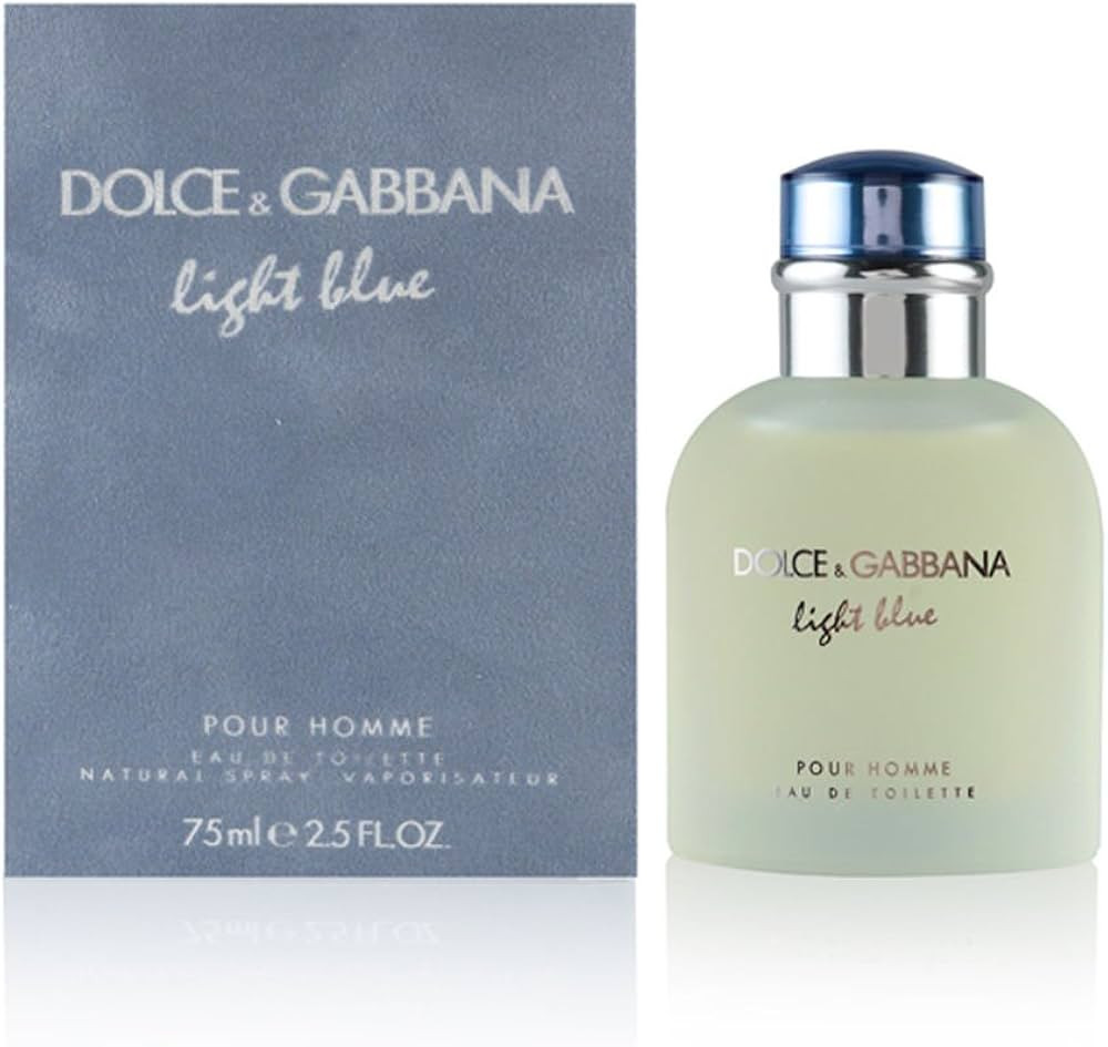 Dolce & Gabbana Light Blue for Men Eau de Toilette Spray, 2.5 Fl Oz | Amazon (US)